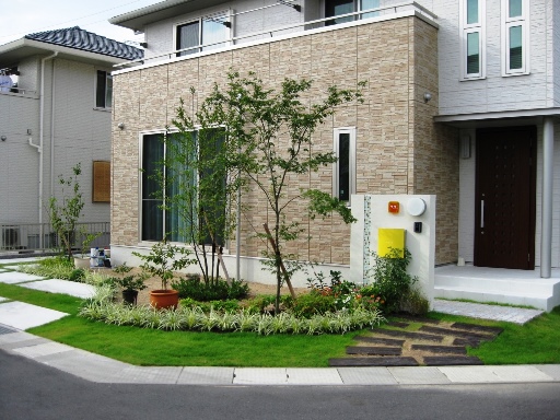 岡山で個人宅の外構・エクステリア施行・庭園を施工