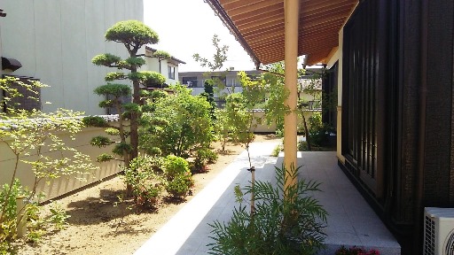 岡山のエクステリア施工事例　Ｏ様邸　植栽造園工事